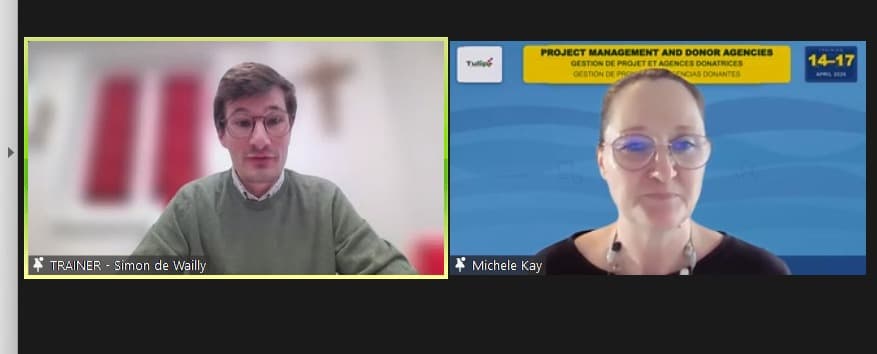 Trainers Simon and Michele introducing the programme