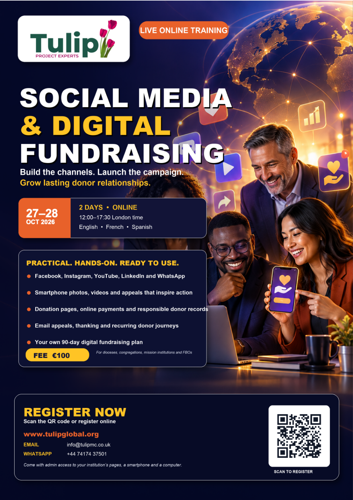 Social Media & Digital Fundraising training β poster